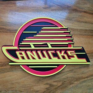 Vancouver Canucks Flying Skate 3D Printed Sign